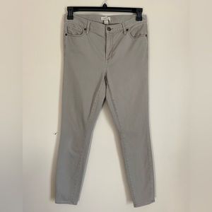 Ann Taylor Loft Gray Pant with Jean Style Stitching Size 8 with 28” Inseam